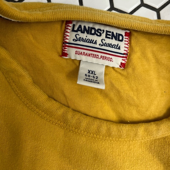 Lands end serious sweats sweatshirt with flaw size XXL - Picture 3 of 5